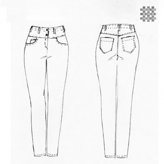 5-Pocket-Jeans mit Formbund